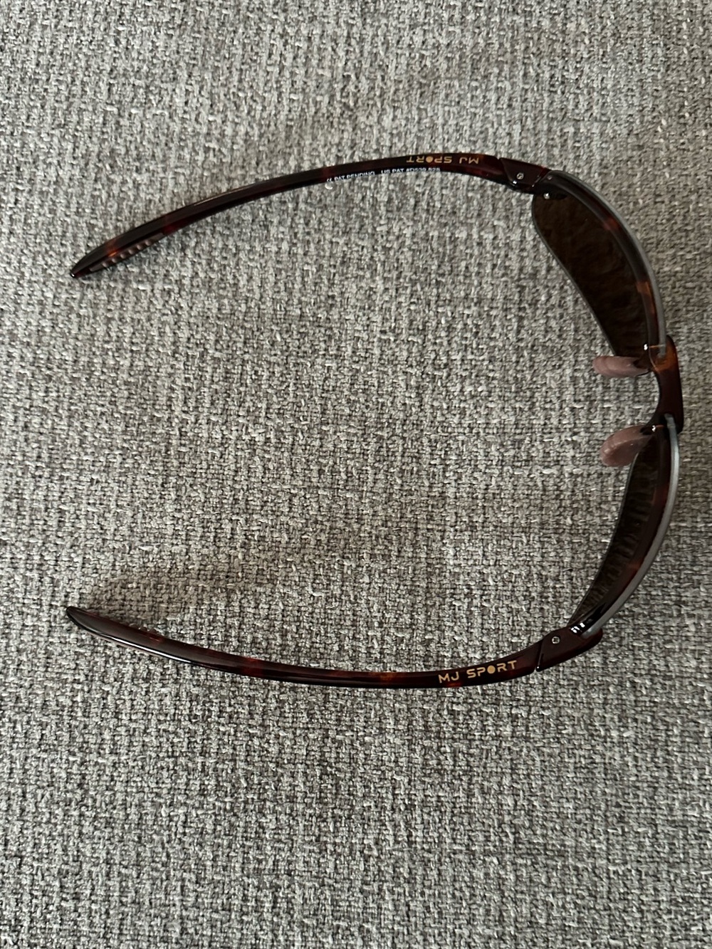 Maui Jim Sport Sunglasses (Brown Tortoise Rimless with Brown Lenses) - Picture 5 of 11